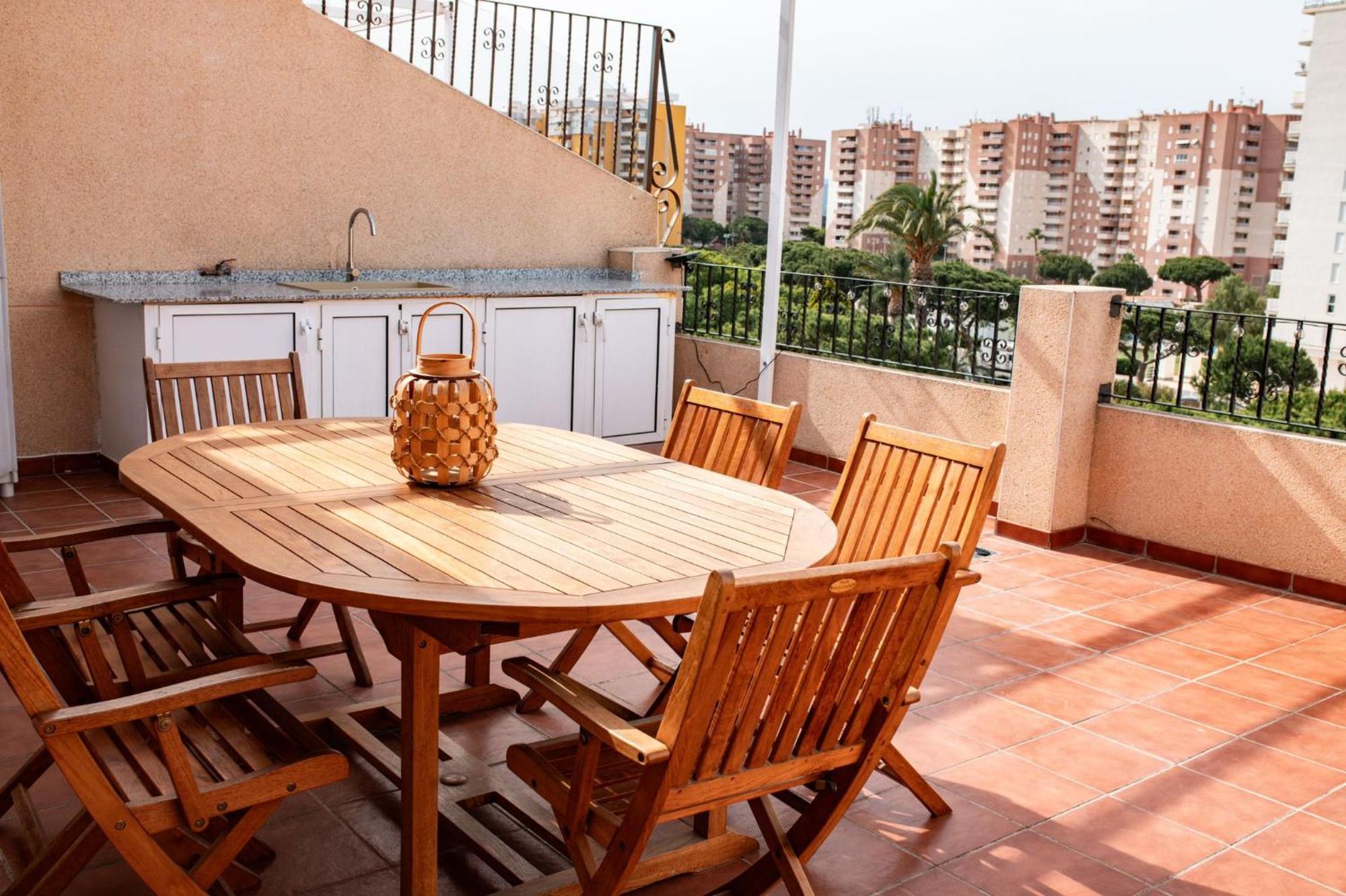 Perla De Mar - Atico Con Amplia Terraza 40M2, Piscina Y Parking En Playa Canet Canet d'En Berenguer Luaran gambar