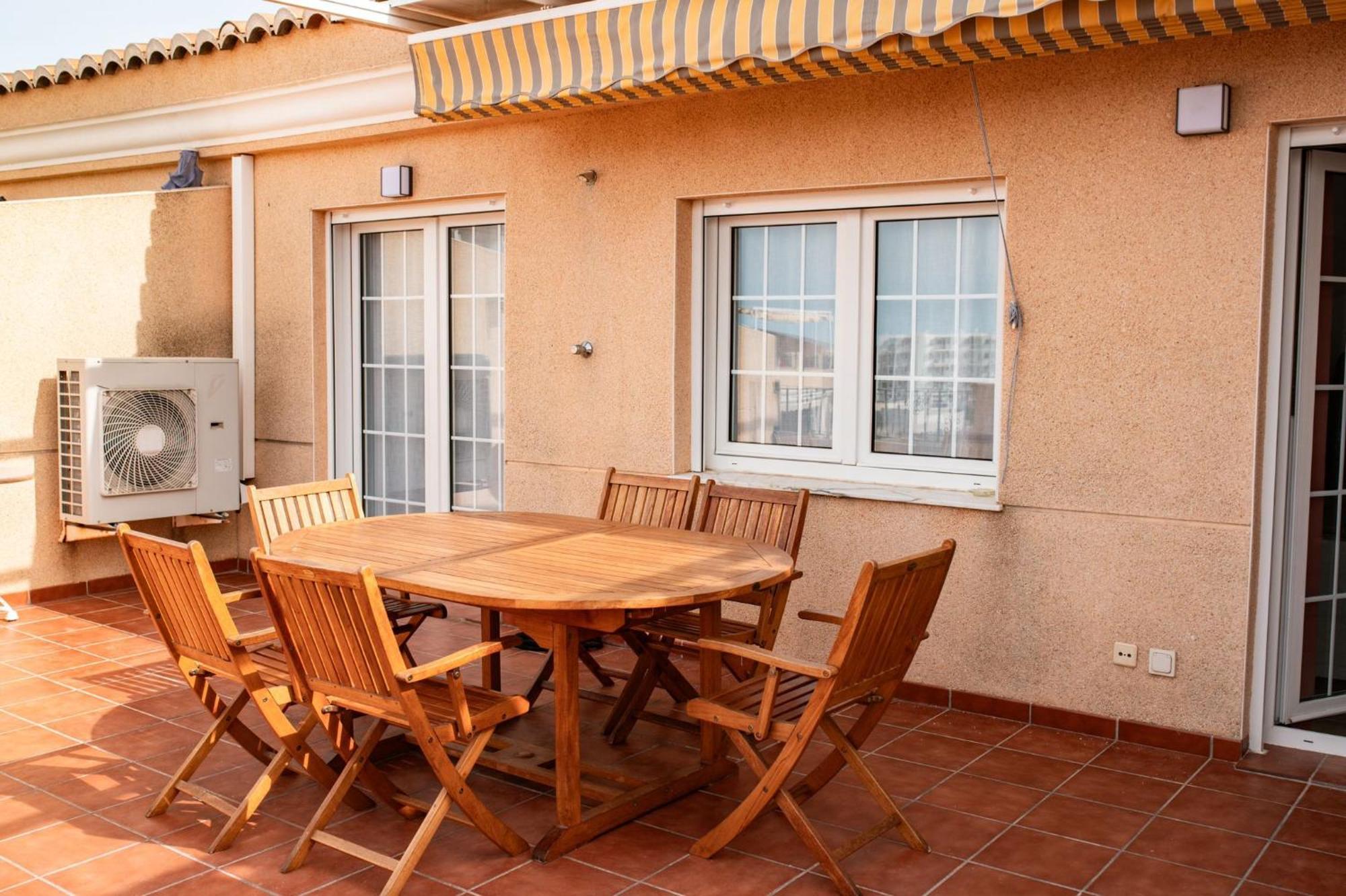 Perla De Mar - Atico Con Amplia Terraza 40M2, Piscina Y Parking En Playa Canet Canet d'En Berenguer Luaran gambar